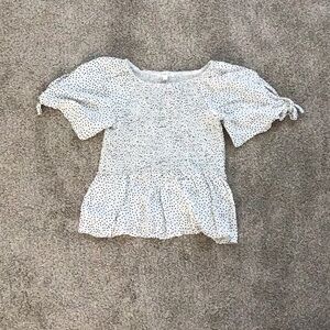 Polka dot girls blouse